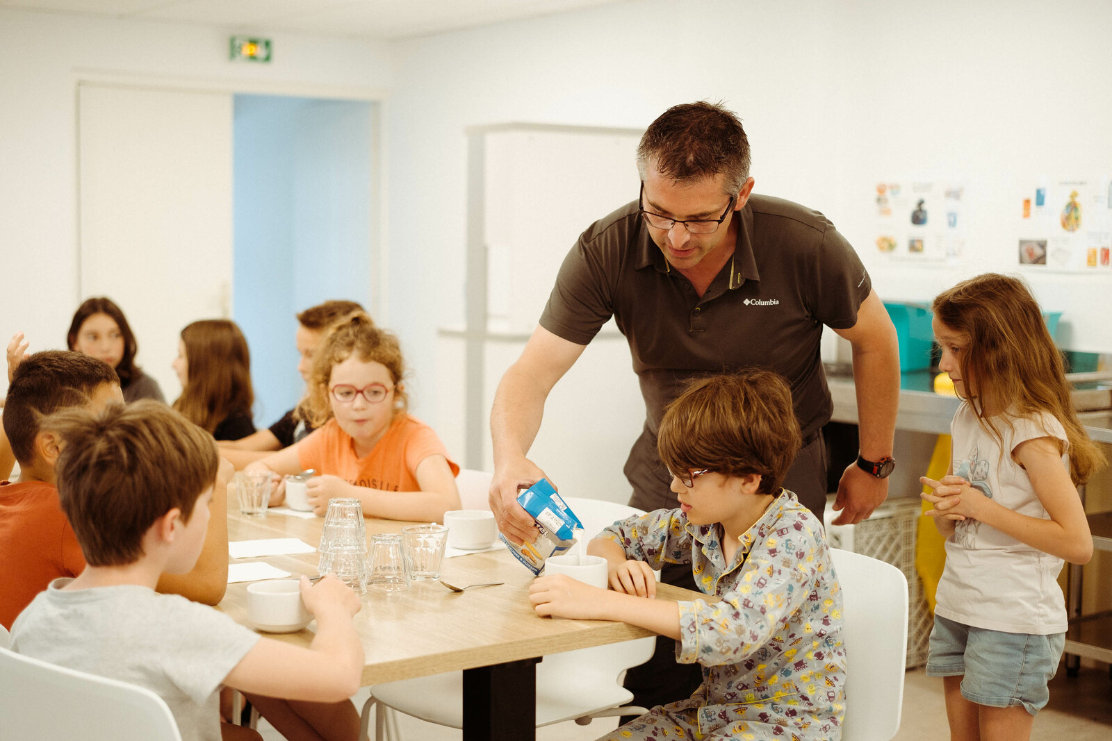 Repas collectifs en centre de vacances